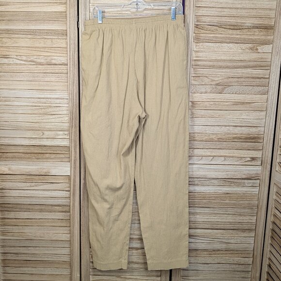 Vintage Alfred Dunner Beige Drawstring Pants w/ Pockets Size 16 - Picture 7 of 9